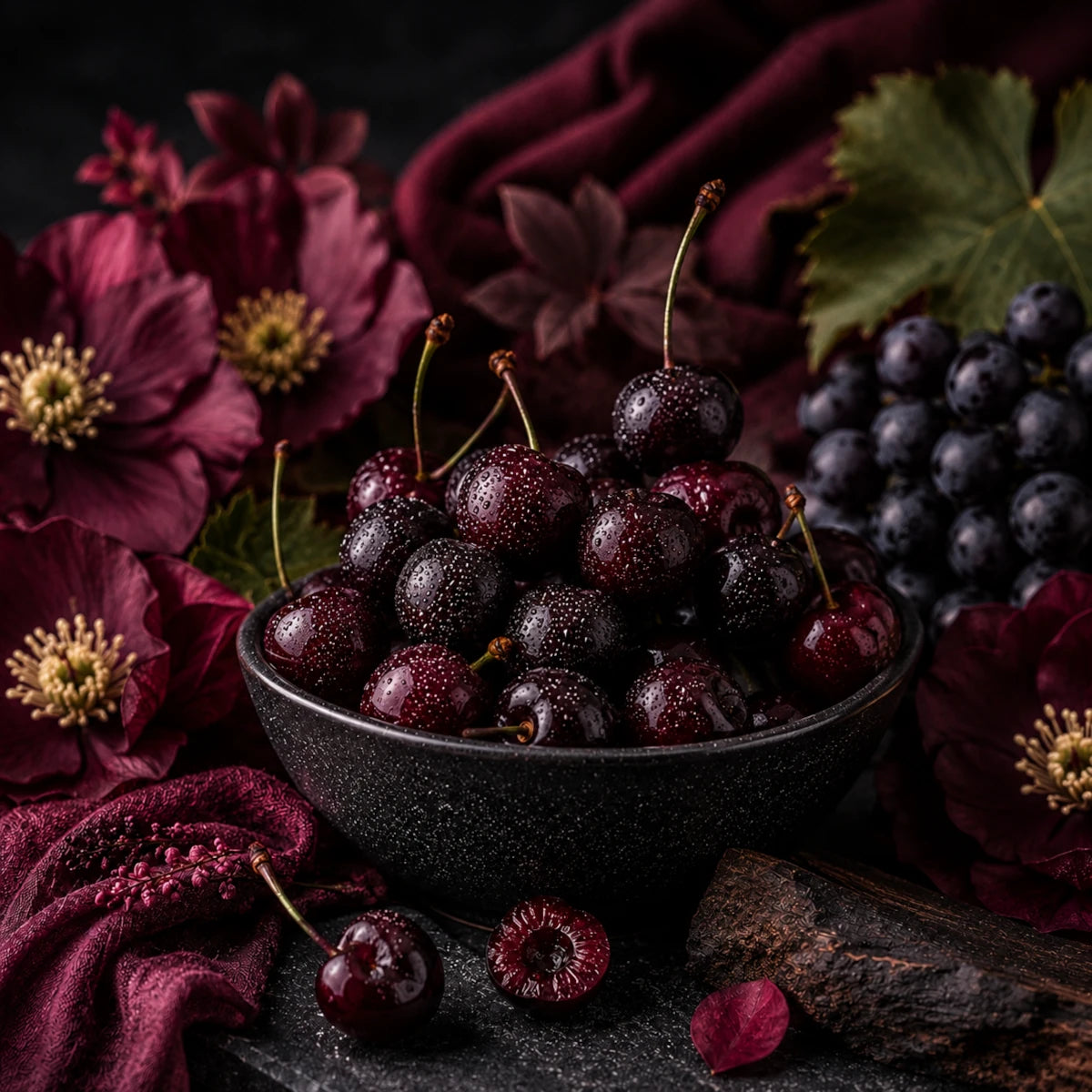 Black Cherry Merlot Macarons (Pack of 6)