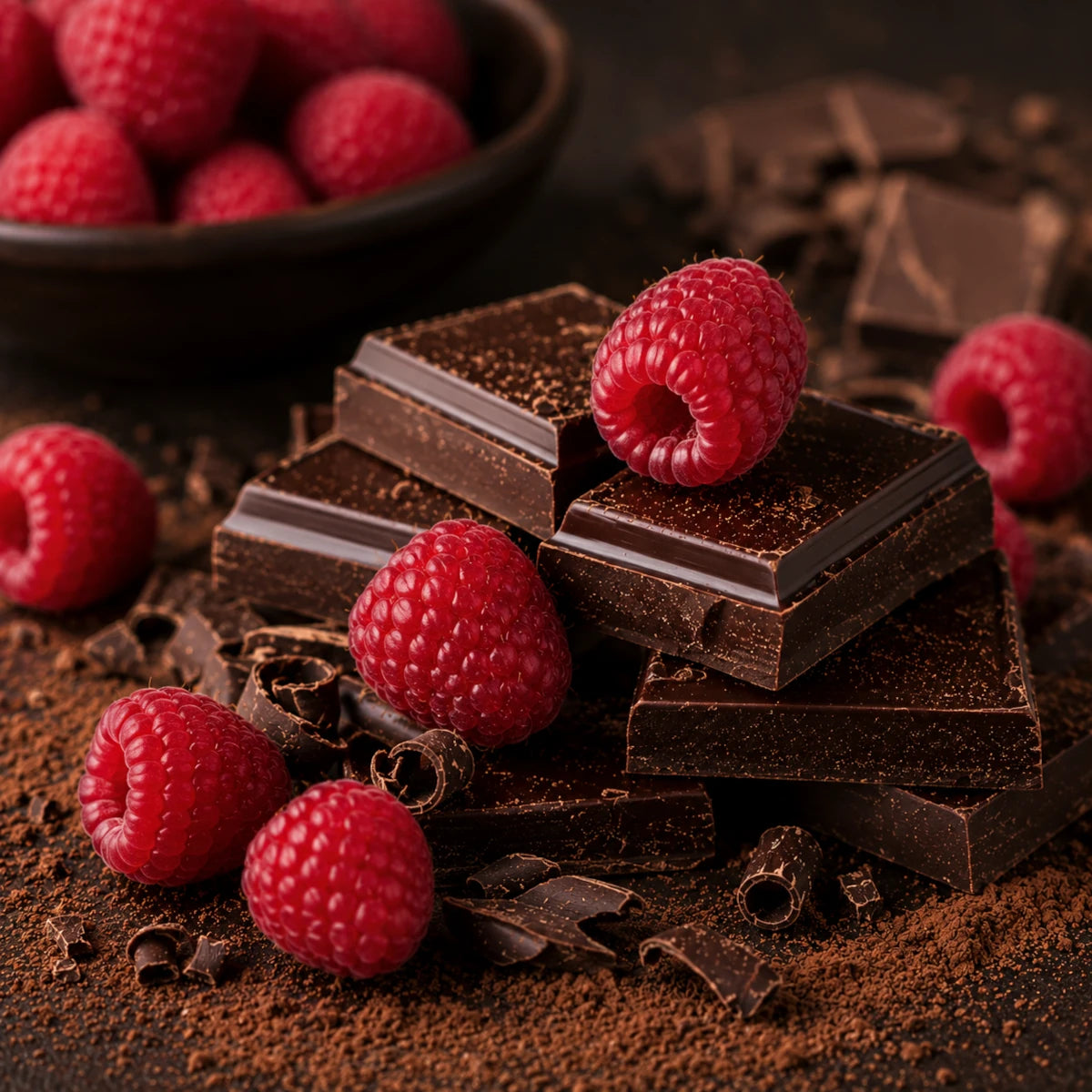 Chocolate Raspberry Macarons (Pack of 6)