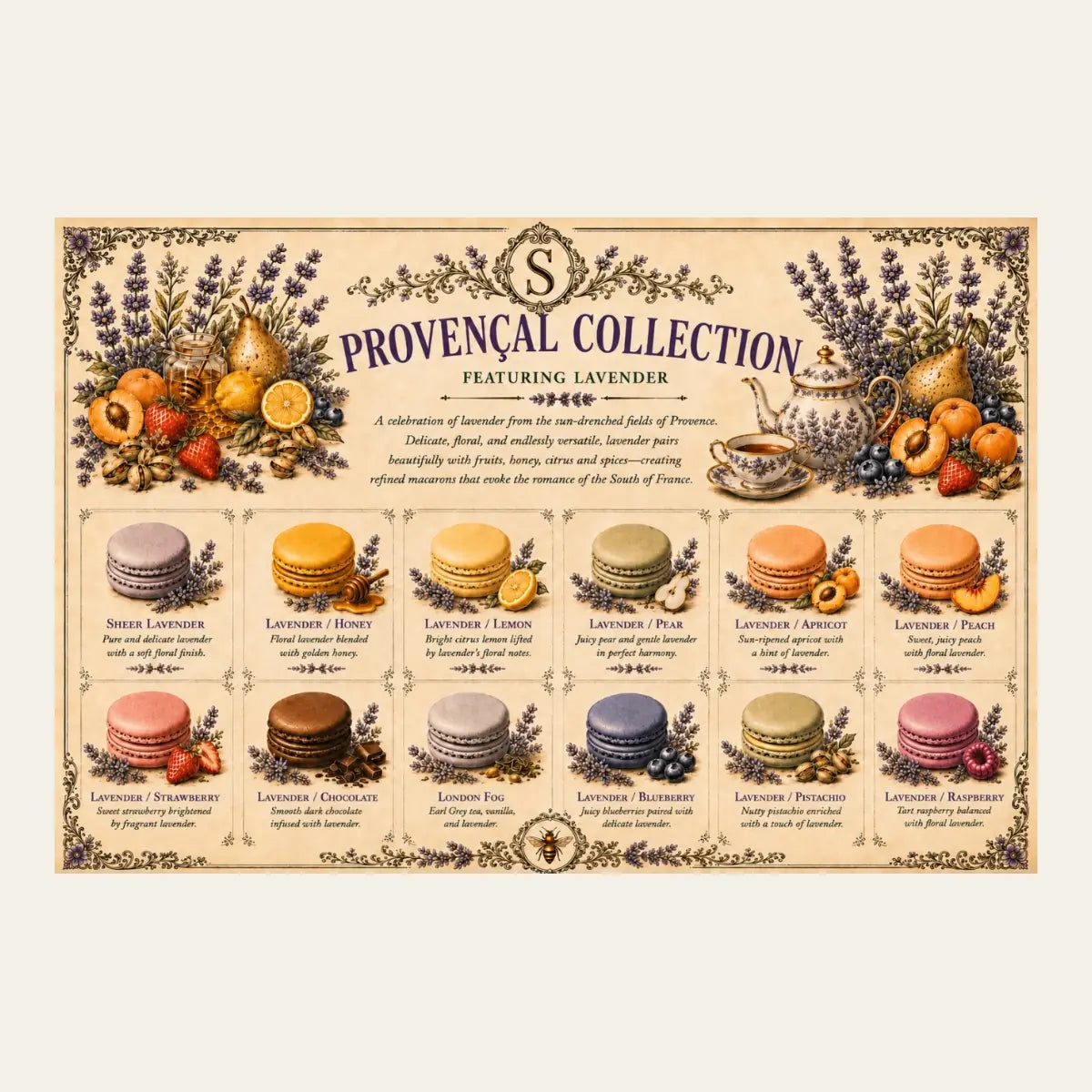 Provençal Collection Featuring Lavender (12 Pieces)