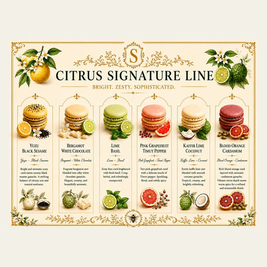 Citrus Signature Line Macaron Box (6 Pieces)