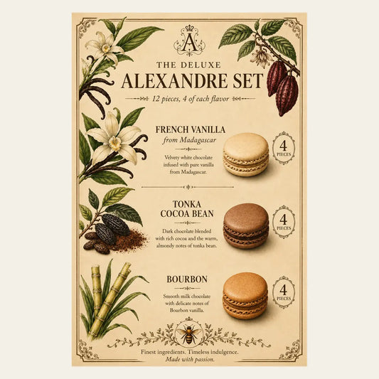 Deluxe Alexandre Set Macaron Box (12 Pieces)