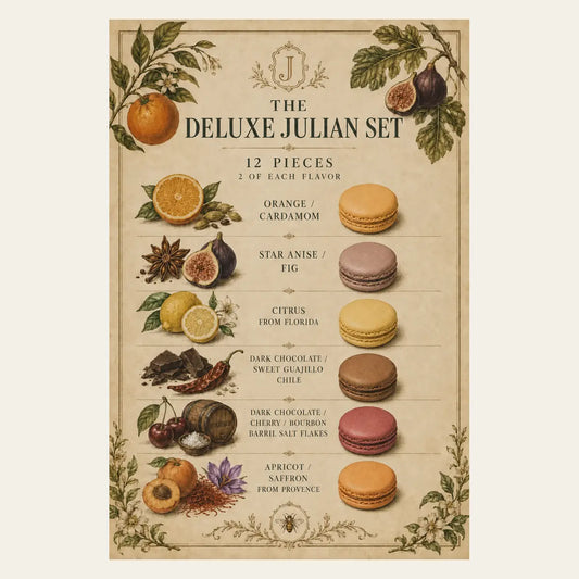 Deluxe Julian Set Macaron Box (12 Pieces)