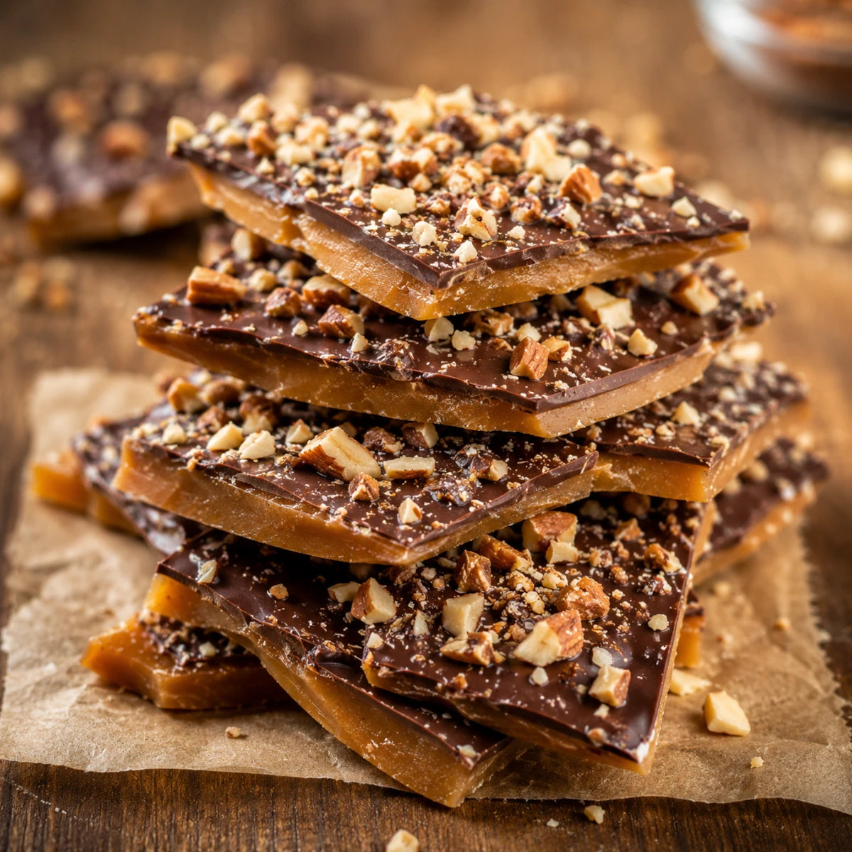 English Toffee Macarons (Pack of 6)