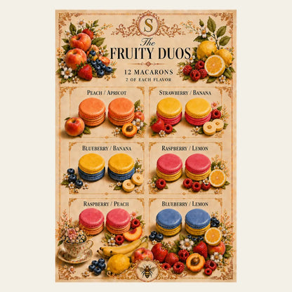 Fruity Duos Macaron Box (12 Pieces)