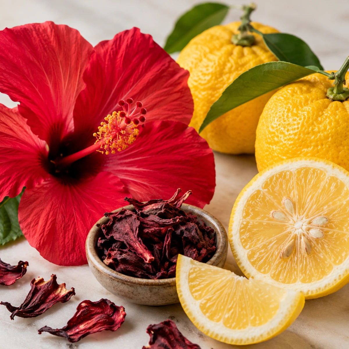Hibiscus Yuzu Macarons (Pack of 6)