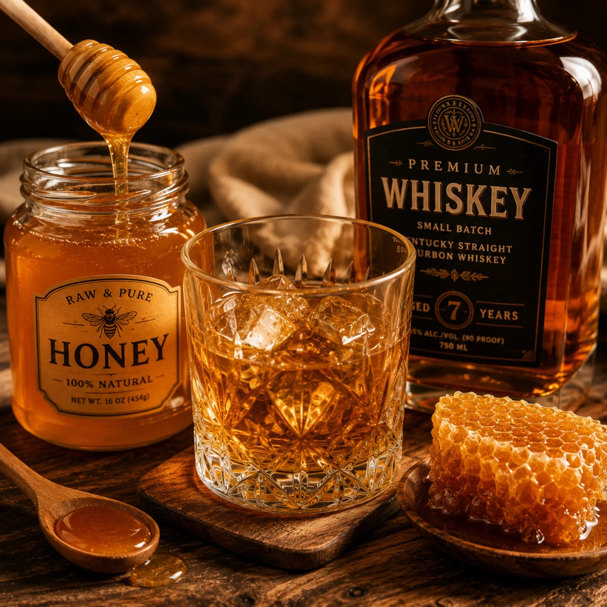 Honey & Whiskey Macarons (Pack of 6)