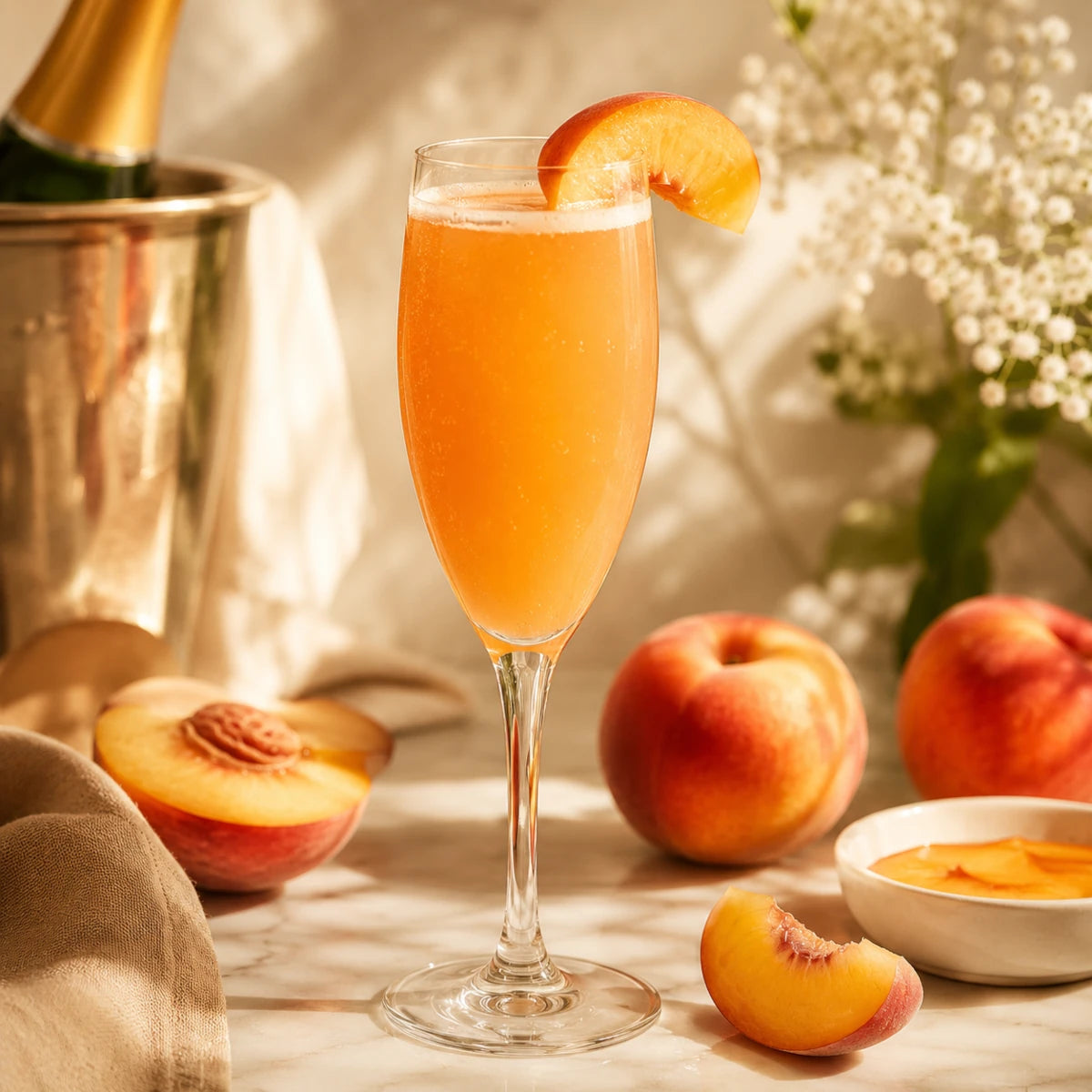 Peach Bellini Macarons (Pack of 6)