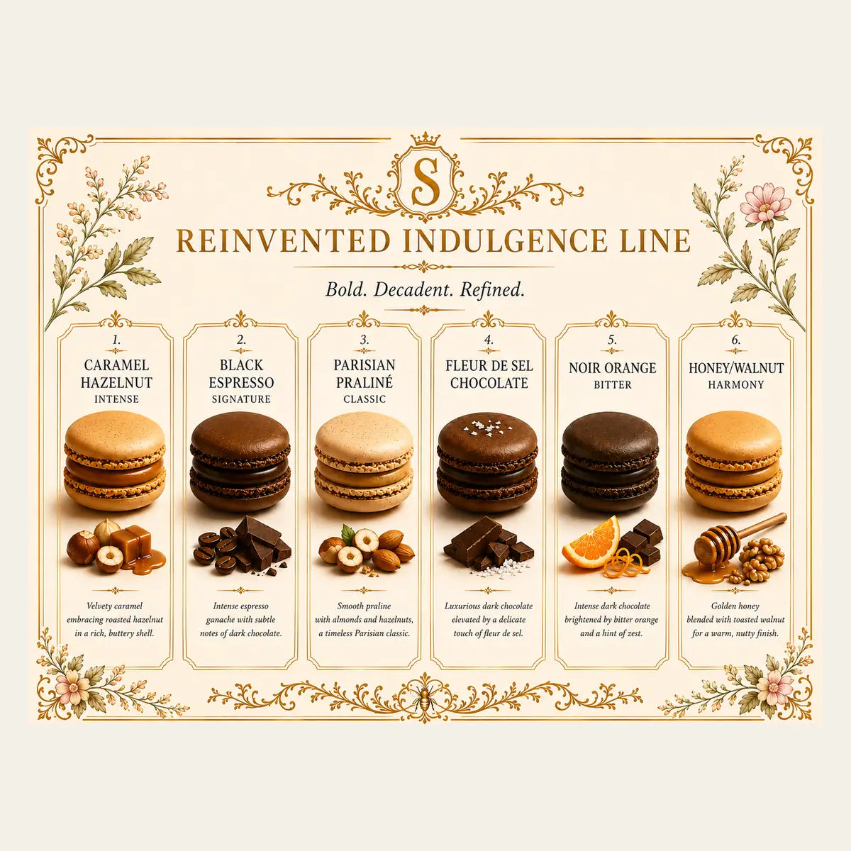 Reinvented Indulgence Line Macaron Box (6 Pieces)