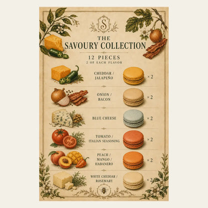 Savoury Collection Macaron Box (12 Pieces)