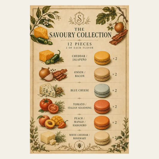 Savoury Collection Macaron Box (12 Pieces)