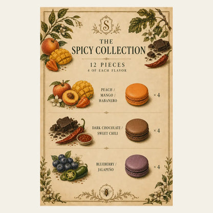 Spicy Collection Macaron Box (12 Pieces)
