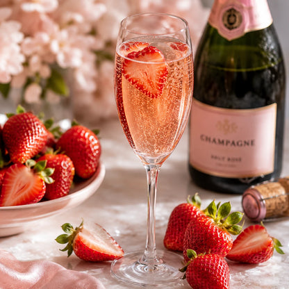 Strawberry Champagne Macarons (Pack of 6)