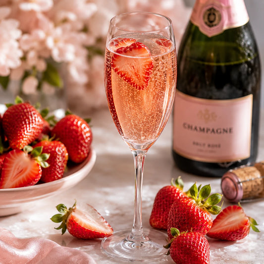 Strawberry Champagne Macarons (Pack of 6)